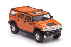 1/43 Big SUV H2 Wagon orange metallic / black interior / chrome wheels