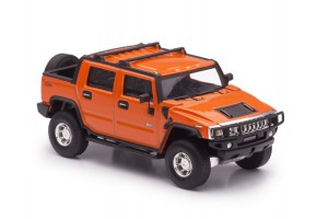 1/43 Big SUV H2 SUT orange metallic / black interior / chrome wheels